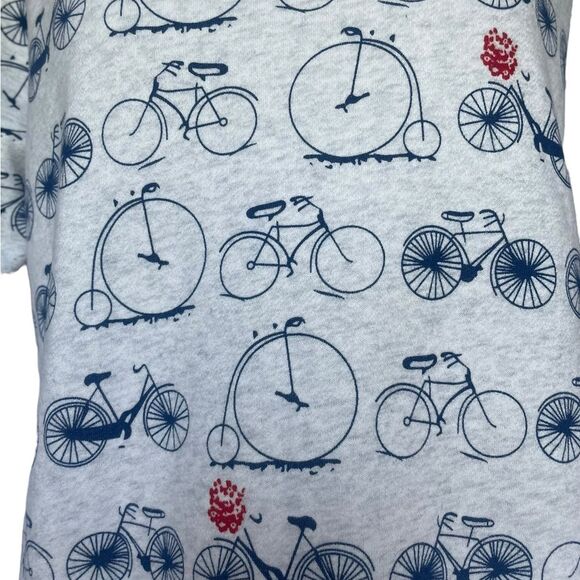 L A Soul Bicycle Cycle Print Crew Neck Pullover Sweatshirt Women Size Medium - Picture 6 of 10